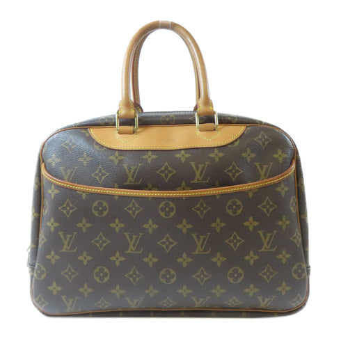 LOUIS VUITTON LV GHW Deauville GM Handbag M47270 Monogram Brown v2