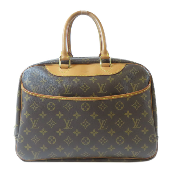 LOUIS VUITTON LV GHW Deauville GM Handbag M47270 Monogram Brown v2
