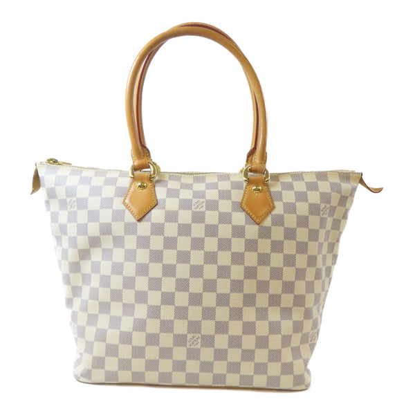LOUIS VUITTON LV GHW Saleya MM Tote Bag Shoulder Bag N51186 Damier Azur White