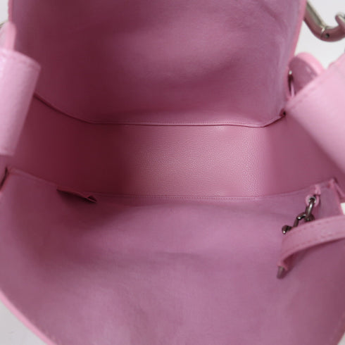 BALENCIAGA SHW 2 Way Shoulder Bag Calfskin Leather Pink