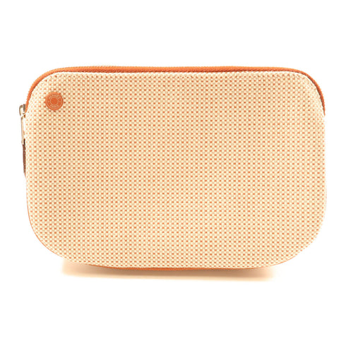 HERMES PHW Pouch Cotton Brown