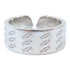 CARTIER Anniversary Logo Ring 18K White Gold Cartier#53 US#6.25