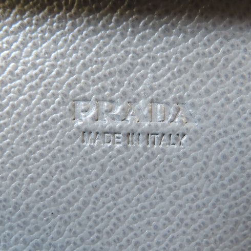 PRADA Long Wallet 2ML220 Calfskin Leather Black