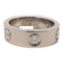 CARTIER Love Ring Half Diamond Ring 18K White Gold Cartier#49 US#5 B4032549