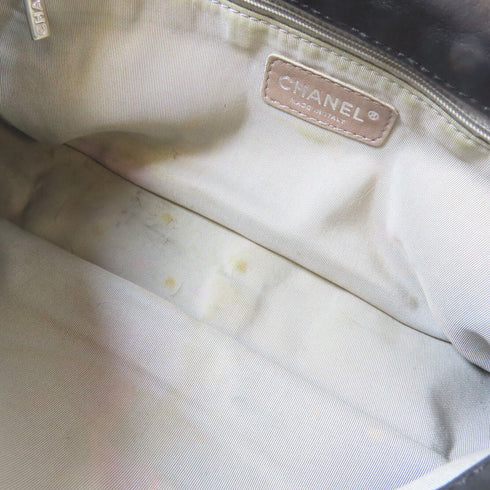 CHANEL CC SHW Chain Shoulder Bag Calfskin Leather Black 5