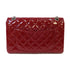 CHANEL CC SHW Quilted 2.55 Chain Shoulder Bag Patent Leather Red