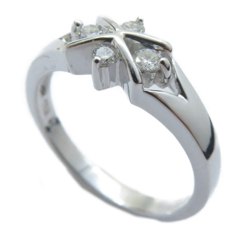 FINE JEWELRY 0.14ct Diamond Ring 18K White Gold US#5.25