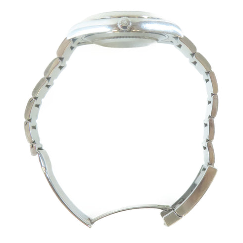 ROLEX Datejust Automatic Watch 116334 18K White Gold Stainless Steel Black #18cm