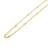CHANEL CC Necklace Metal Gold/White