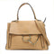 Chloe GHW Faye Bag 2 Way Bag Calfskin Leather Light Brown