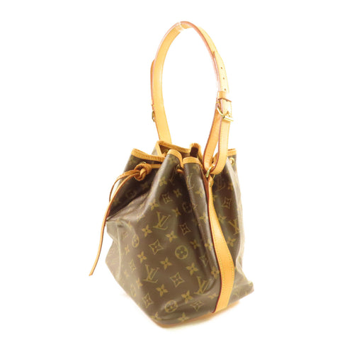 LOUIS VUITTON LV GHW Petit Noe Shoulder Bag M42226 Monogram Brown
