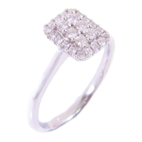 FINE JEWELRY 0.49ct Diamond Ring US#9.75 18K White Gold