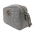 GUCCI GG SHW GG Marmont Shoulder Bag Crossbody 447632 Calfskin Leather Grey