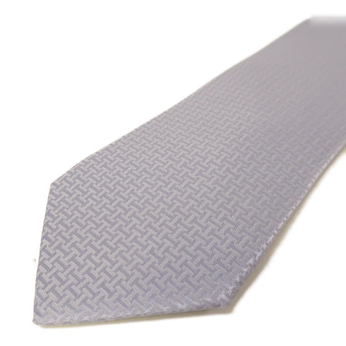 HERMES Tie Silk Grey
