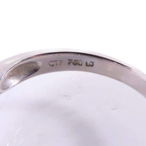 FINE JEWELRY Pearl 0.31ct Diamond Ring US#5 18K White Gold