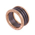 BVLGARI B-Zero 1 4Band Ring #59 US#8.25 Ceramic 18K Rose Gold