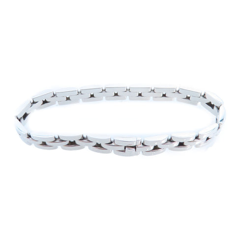 CARTIER SHW Mayon Pantail Bracelet Bangle 18K White Gold