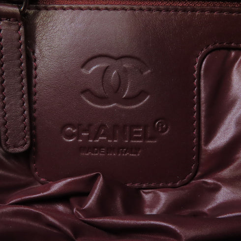 CHANEL Quilted CC SHW Co Co Cocoon Handbag Nylon Black