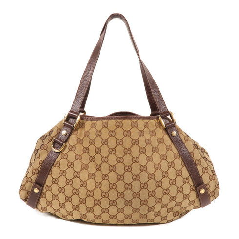 GUCCI GG GHW Shoulder Bag 130736 Canvas Brown