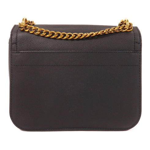 LOUIS VUITTON LV GHW Lock Me Chain Shoulder Bag Calfskin Leather Black