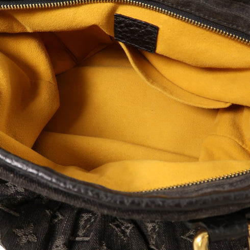 LOUIS VUITTON LV GHW Neo Cabby MM Shoulder Handbag M95351 Monogram Denim Black