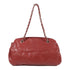 CHANEL CC SHW Chain Shoulder Bag Calfskin Leather Red