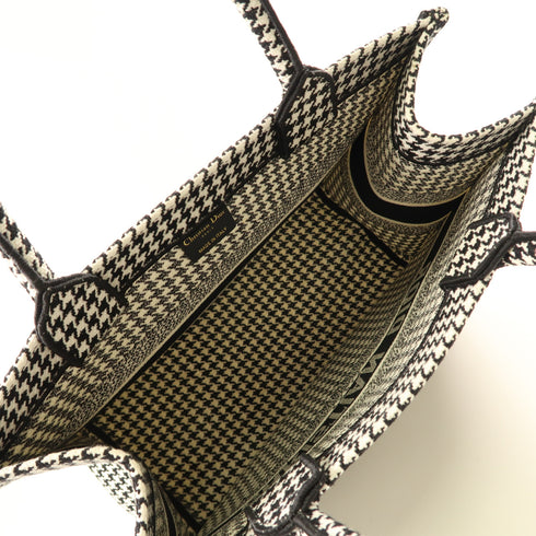 Christian Dior CD Book Tote Bag Canvas Black/White