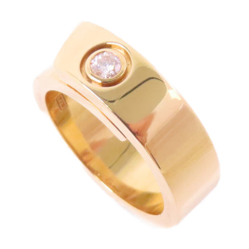 CARTIER Diamond Ring #48 US#4.25 18K Yellow Gold