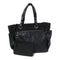 CHANEL Quilted CC SHW Paris Biarritz Tote Bag Canvas Black