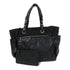 CHANEL Quilted CC SHW Paris Biarritz Tote Bag Canvas Black