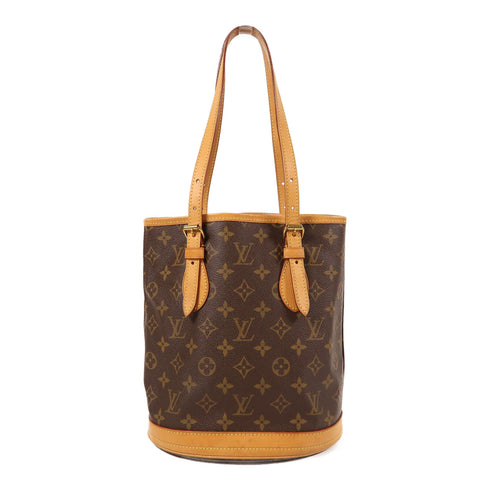 LOUIS VUITTON LV GHW Petit Bucket Shoulder Bag M42238 Monogram Brown