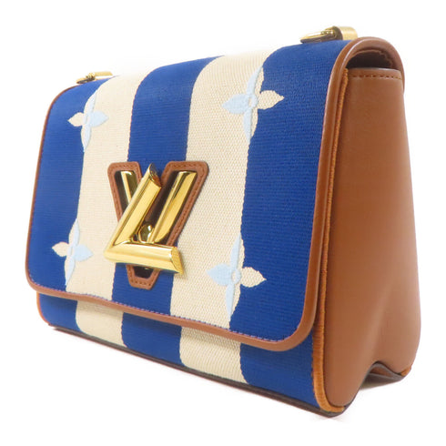 LOUIS VUITTON LV GHW Twist Shoulder Bag M57659 Canvas/Leather Blue/White/Brown