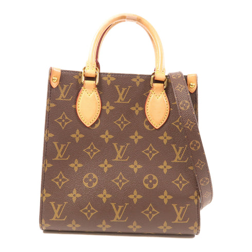 LOUIS VUITTON LV GHW Sac Plat BB 2 Way Shoulder Bag M46265 Monogram Brown v3