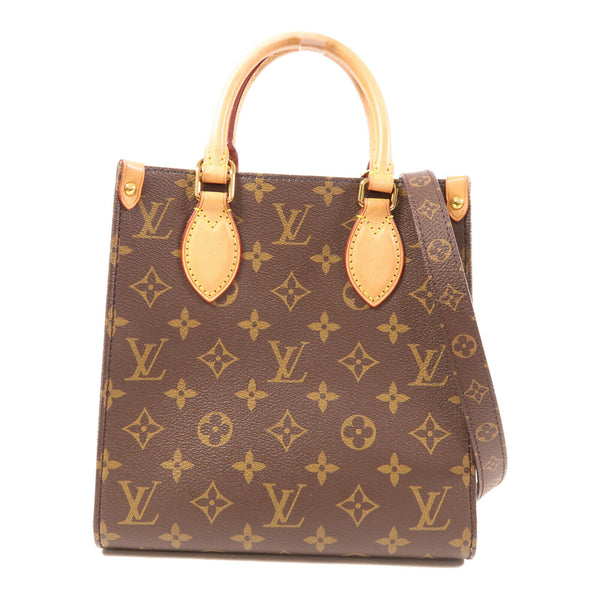 LOUIS VUITTON LV GHW Sac Plat BB 2 Way Shoulder Bag M46265 Monogram Brown v3