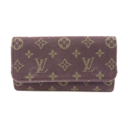 LOUIS VUITTON LV GHW Key Case M95231 Monogram Mini Lin Canvas Brown