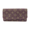 LOUIS VUITTON LV GHW Key Case M95231 Monogram Mini Lin Canvas Brown