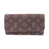 LOUIS VUITTON LV GHW Key Case M95231 Monogram Mini Lin Canvas Brown