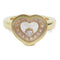 Chopard 0.10ct/0.24ct Happy Diamond Ring 18K Rose Pink Gold Chopard #51 US#5.5