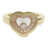 Chopard 0.10ct/0.24ct Happy Diamond Ring 18K Rose Pink Gold Chopard #51 US#5.5