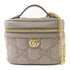 Gucci GG GHW Matelasse Top Handle Mini Chain Shoulder Bag 723770 Leather Beige