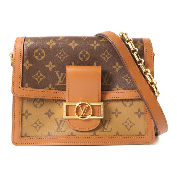 LOUIS VUITTON LV GHW Loop 2 Way Shoulder Bag M81098 Monogram Brown v2