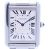 CARTIER Tank Solo Quartz Watch W5200013 Stainless Steel White