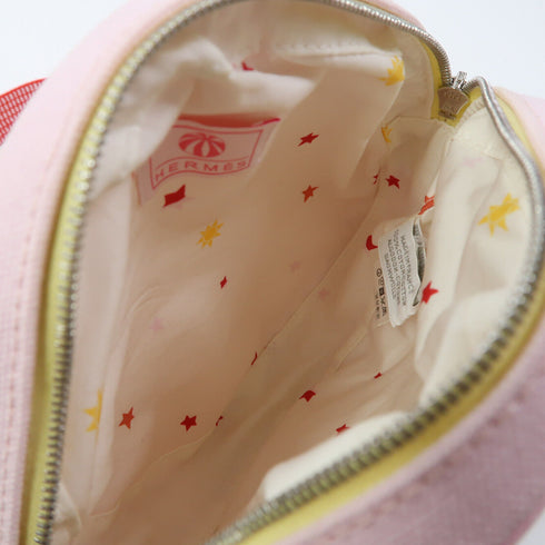 HERMES PHW Circus Sakarecre Shoulder Bag Canvas Pink
