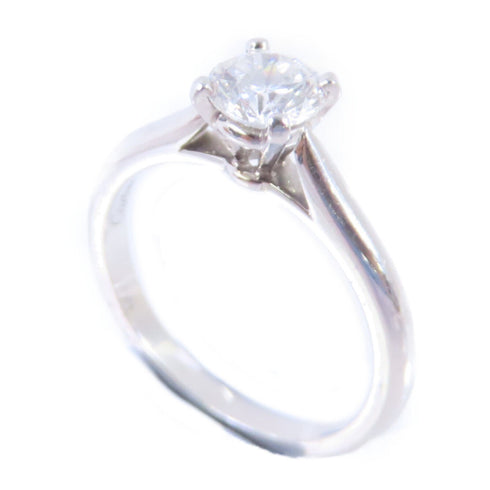 CARTIER 0.55ct Diamond Engagement Ring US#4.25 Cartier#48 PT950 Platinum