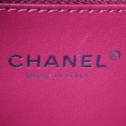 CHANEL Quilted CC SHW Vanity Case 2 Way Shoulder Bag Caviar Leather White Black