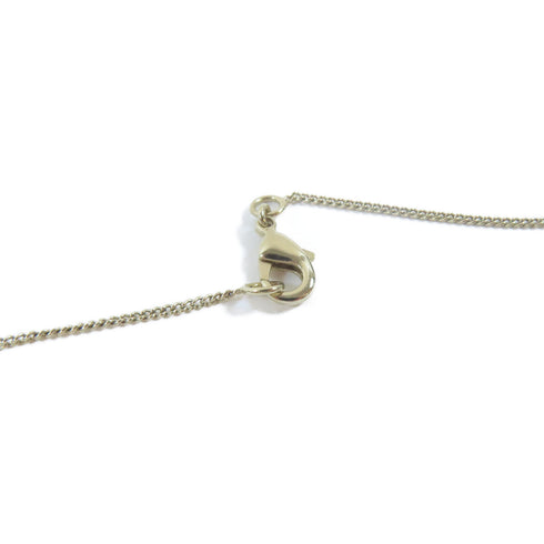 CHANEL CC Necklace Metal Crystal Gold Pink Black #60cm