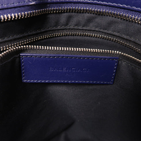 BALENCIAGA SHW City 2 Way Shoulder Bag 281770 Calfskin Leather Purple