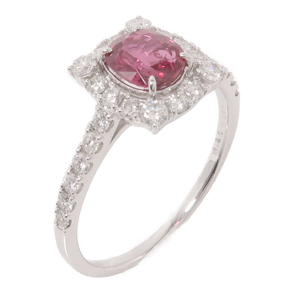 JEWELRY 1.20ct Ruby 0.61ct Diamond Ring PT950 Platinum US#8.25