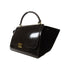 CELINE GHW Trapeze 2 Way Shoulder Bag Patent Leather Black