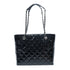 CHANEL Quilted CC SHW Chain Shoulder Bag Patent Leather Black